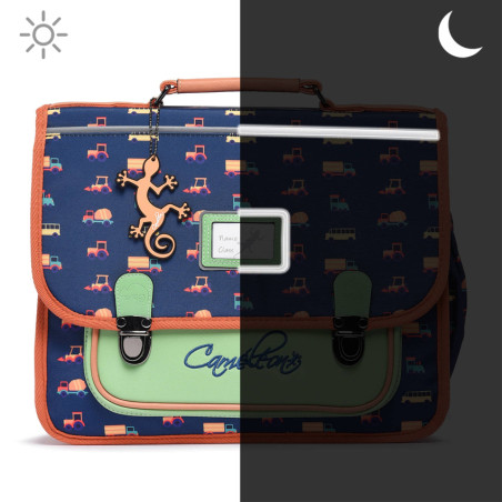 Caméléon Retro 35cm School Bag Navy Countryside