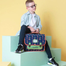 Caméléon Retro 35cm School Bag Navy Countryside