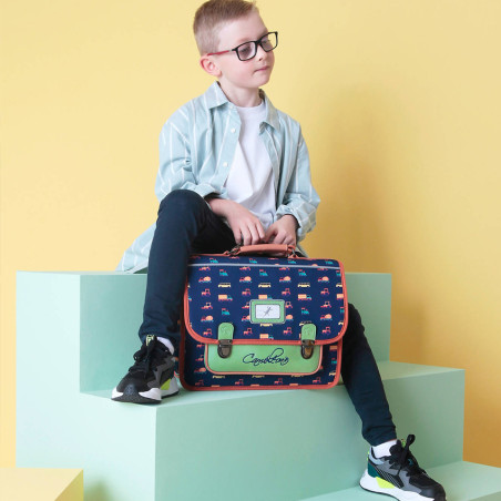 Caméléon Retro 35cm School Bag Navy Countryside