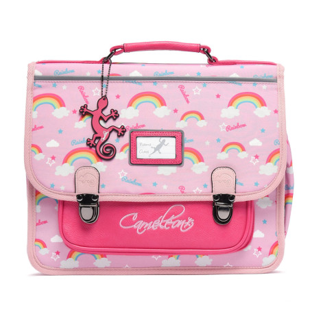 Caméléon Rétro Cartable 38cm Pink Rainbow