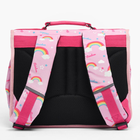 Camaleon Retro Schoolbag 38cm Pink Rainbow