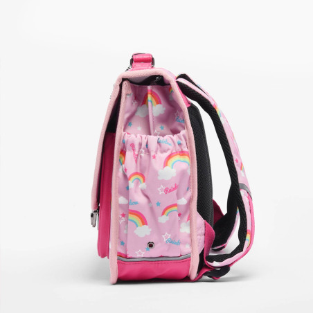 Caméléon Rétro Cartable 38cm Pink Rainbow cote 2