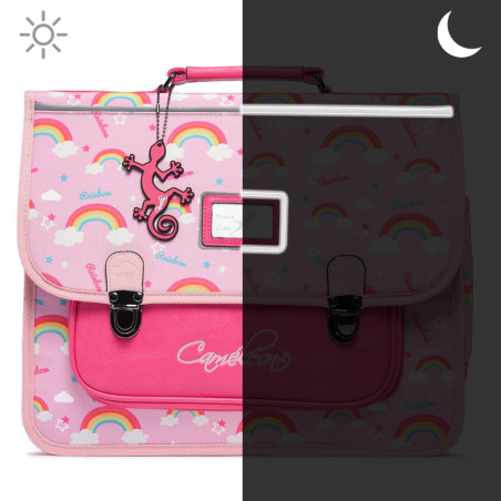 Caméléon Rétro Cartable 35cm Pink Rainbow