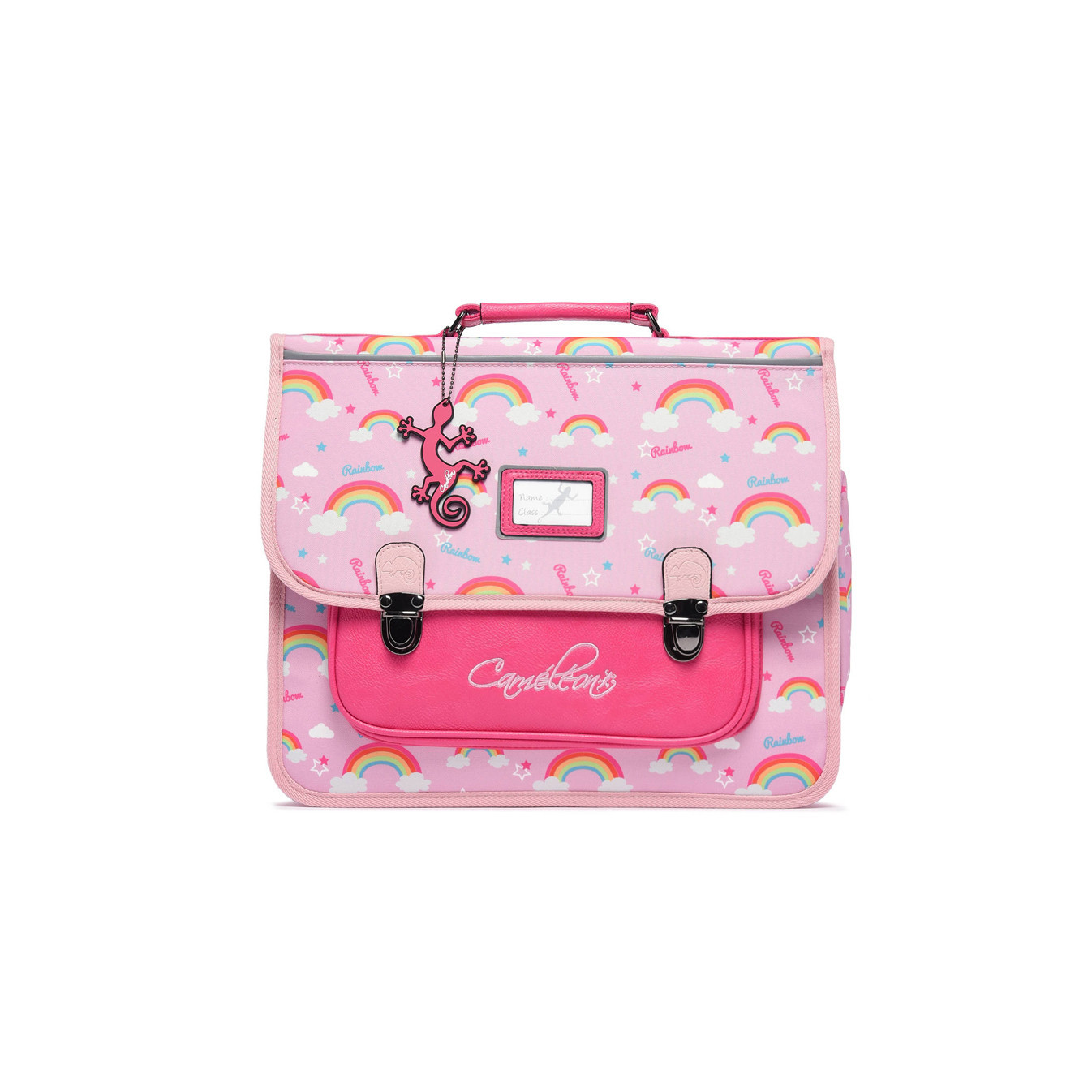 Caméléon Rétro Cartable 35cm Pink Ranbow