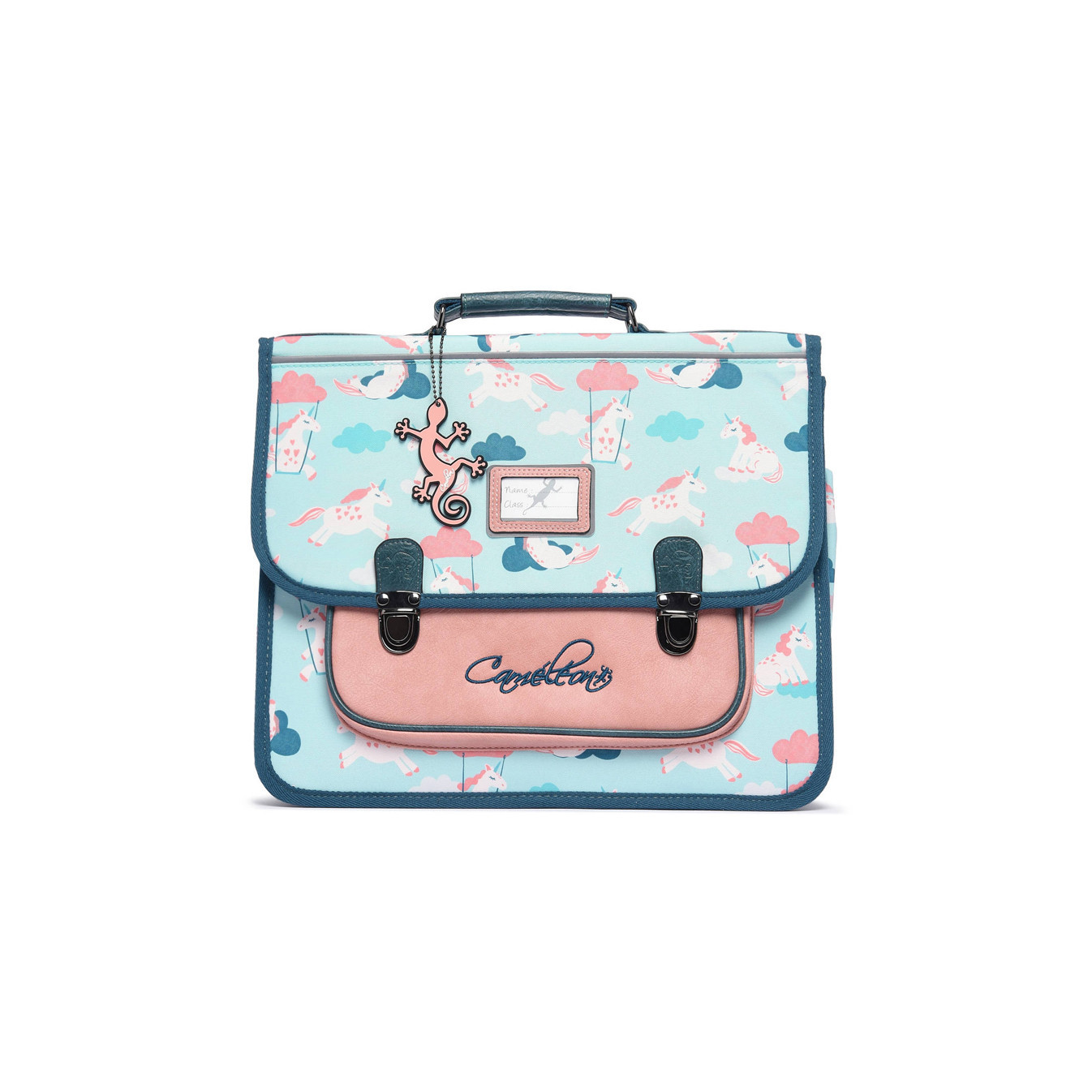 Camaleon Retro 38cm Turquoise Unicorn Backpack