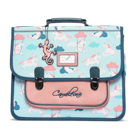 Camaleon Retro 38cm Turquoise Unicorn Backpack