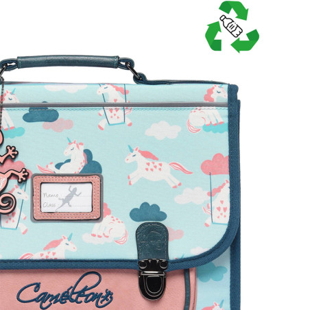 Camaleon Retro 38cm Turquoise Unicorn Backpack