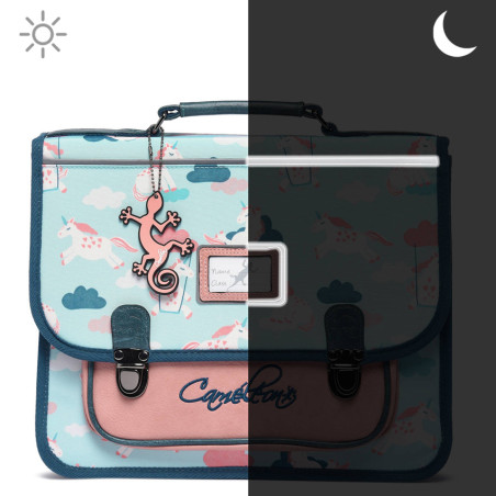 Camaleon Retro 38cm Turquoise Unicorn Backpack