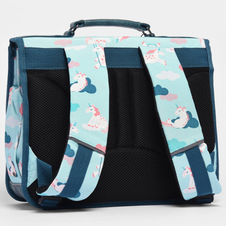 Camaleon Retro 38cm Turquoise Unicorn Backpack