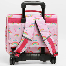 Caméléon Rétro Cartable A Roulettes 35cm Pink Rainbow dos