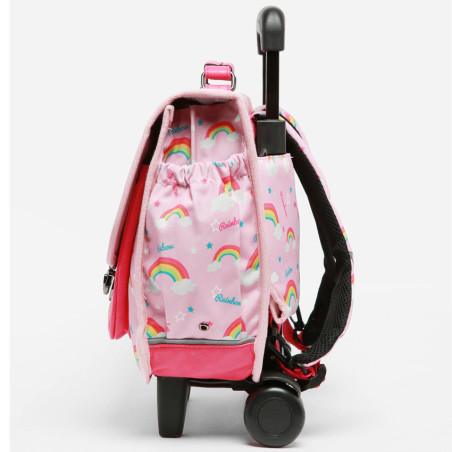 Caméléon Rétro Cartable A Roulettes 35cm Pink Rainbow cote