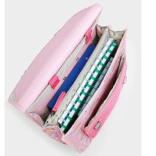 Caméléon Rétro Cartable A Roulettes 35cm Pink Rainbow ouvert