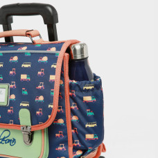 Caméléon Retro Wheeled Backpack 35cm Navy Countryside