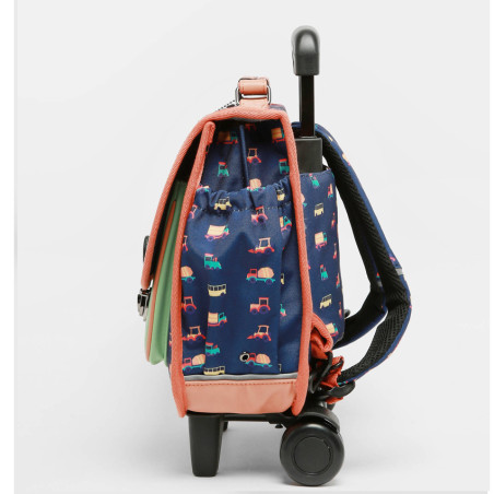 Caméléon Retro Wheeled Backpack 35cm Navy Countryside