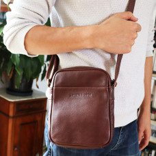 Arthur & Aston Adam Crossbody Leather Bag 2218-04 Chestnut
