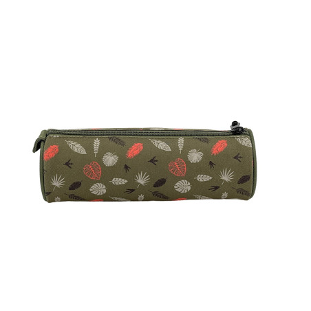 Pol Fox Round Dino Khaki Pencil Case