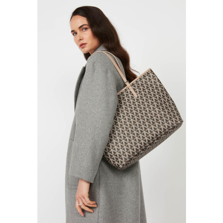 Lancaster Ikon Shopping Bag 418-04 Nude Brown