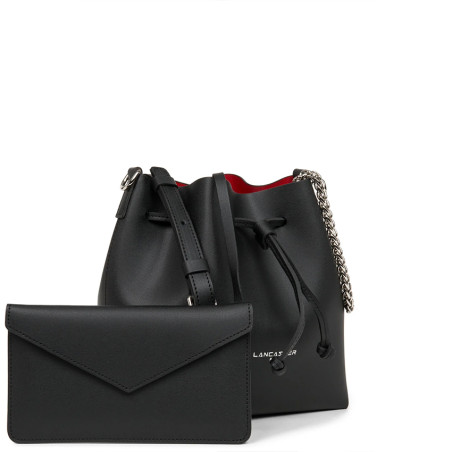 Lancaster Pure & Element City Small Bucket Crossbody Bag 423-38 Bla...