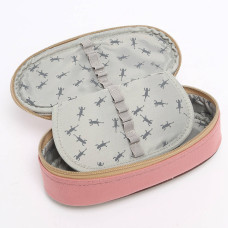 Chameleon Oval Pencil Case Vintage Fantasy Pink Smart
