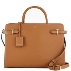 Le Tanneur Emilie Large Leather Grainy Tan Tote Bag
