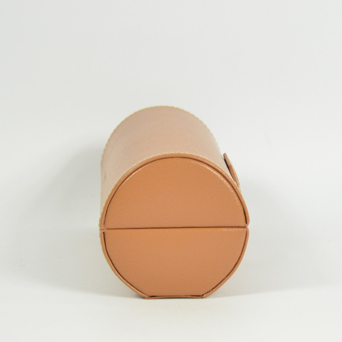 Étui Voyage Pour 2 Montres En Cuir Véritable – Rouleau Avec Coussins Souples, Fond Plat, Idéal Déplacement