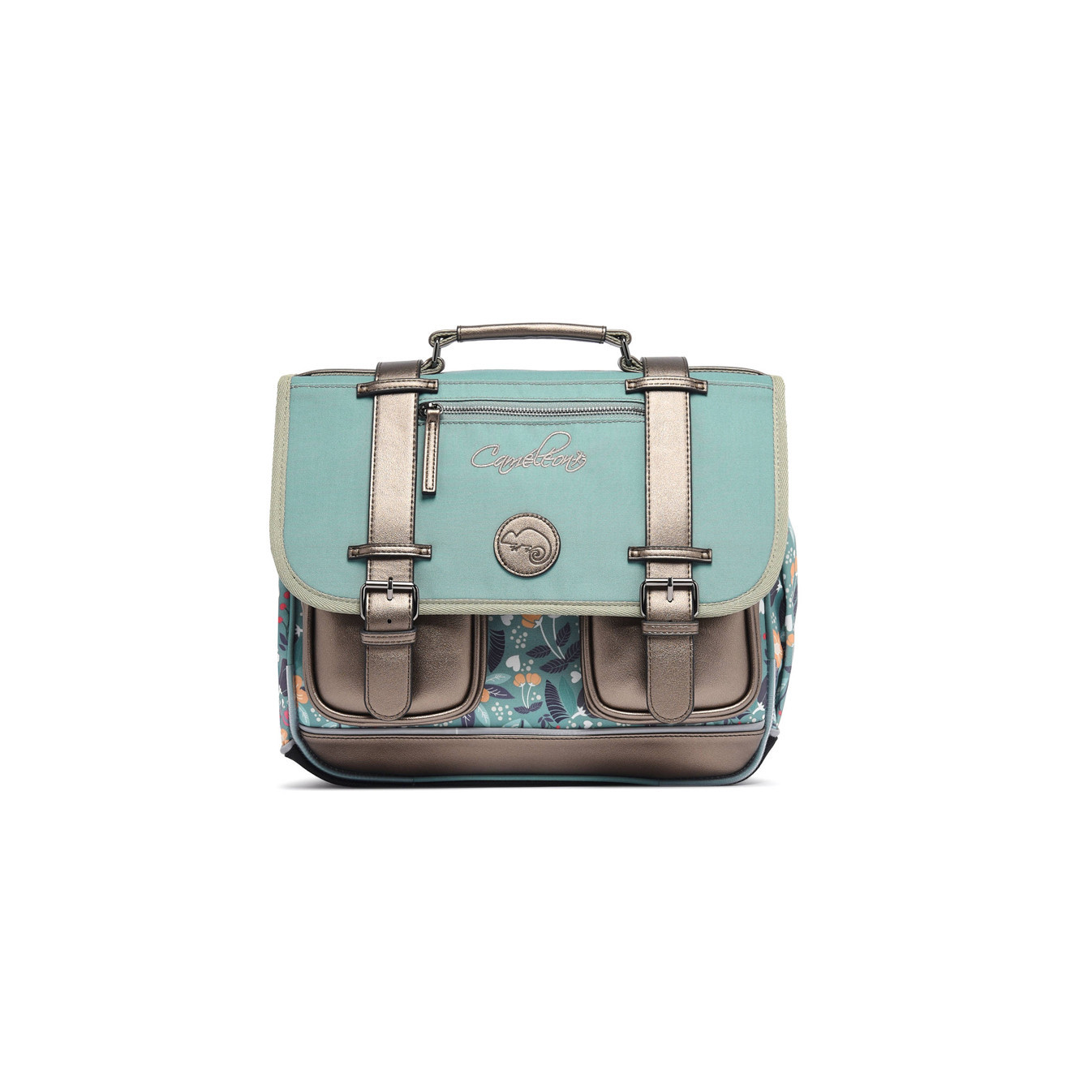 Caméléon Vintage Fantasy Girl Backpack 35cm Green Flowers