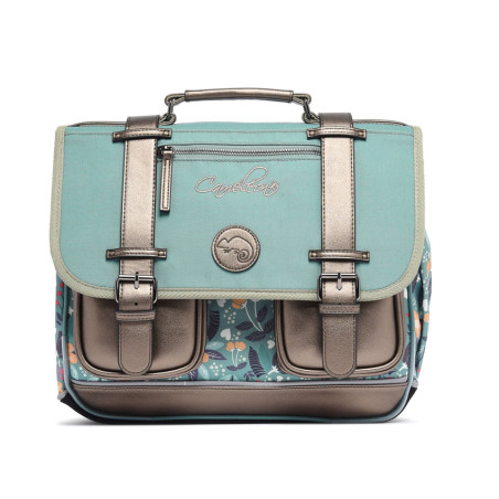 Caméléon Vintage Fantasy Girl Backpack 35cm Green Flowers