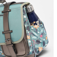 Caméléon Vintage Fantasy Girl Backpack 35cm Green Flowers