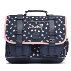 Caméléon Vintage Fantasy Girl 38cm Navy Heart School Bag