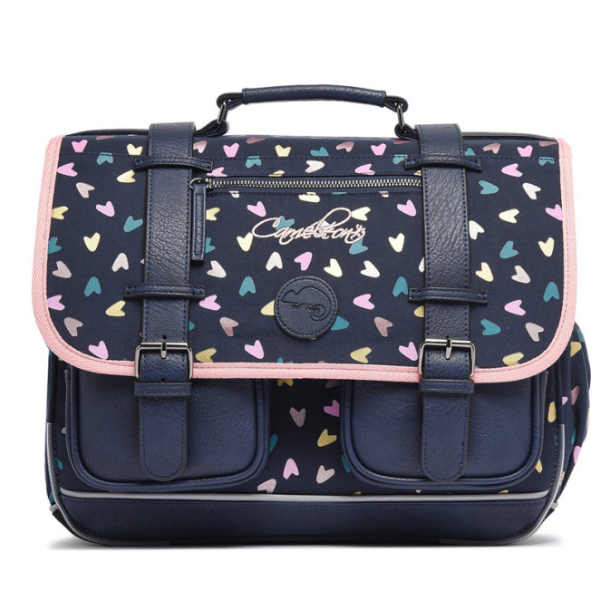 Caméléon Vintage Fantasy Girl 38cm Navy Heart School Bag