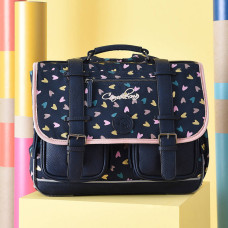 Caméléon Vintage Fantasy Girl 38cm Navy Heart School Bag