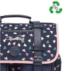 Caméléon Vintage Fantasy Girl 38cm Navy Heart School Bag