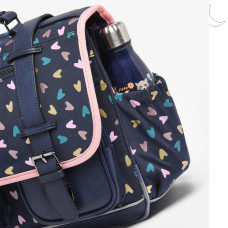 Caméléon Vintage Fantasy Girl 38cm Navy Heart School Bag
