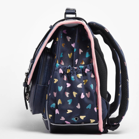 Caméléon Vintage Fantasy Girl 38cm Navy Heart School Bag