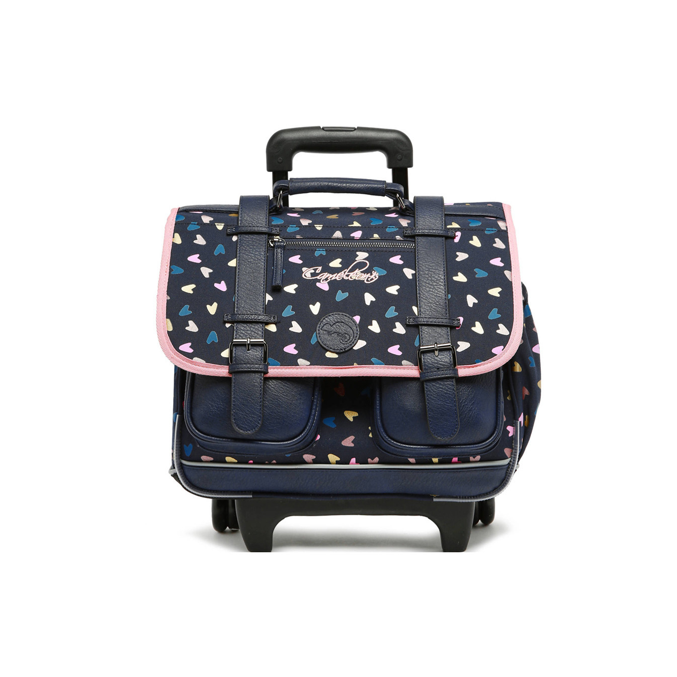 Caméléon Vintage Fantasy Girl Cartable A Roulettes 38cm Navy Heart