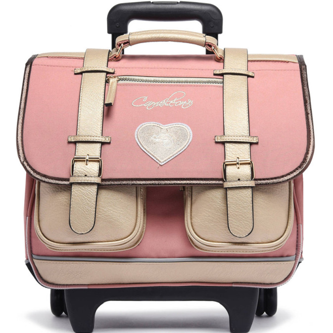 Camaleon Vintage Fantasy Girl Wheeled Backpack 38cm Pink Smart