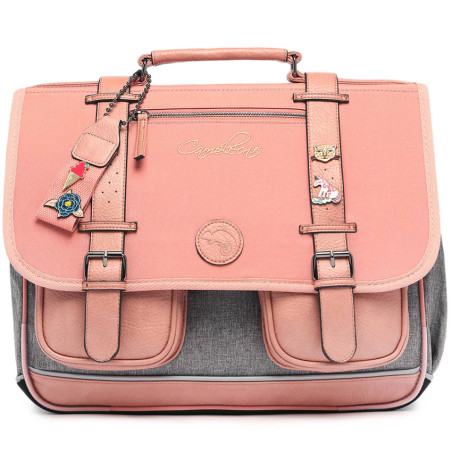 Caméléon Vintage Pin's Girl Backpack 41cm Pink