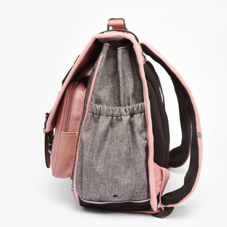 Caméléon Vintage Pin's Girl Backpack 41cm Pink