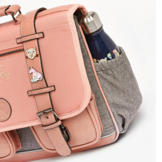 Caméléon Vintage Pin's Girl Backpack 41cm Pink