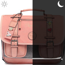 Caméléon Vintage Pin's Girl Backpack 41cm Pink