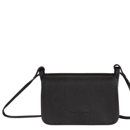 Longchamp Le Foulonné Cardholder Shoulder Bag Black