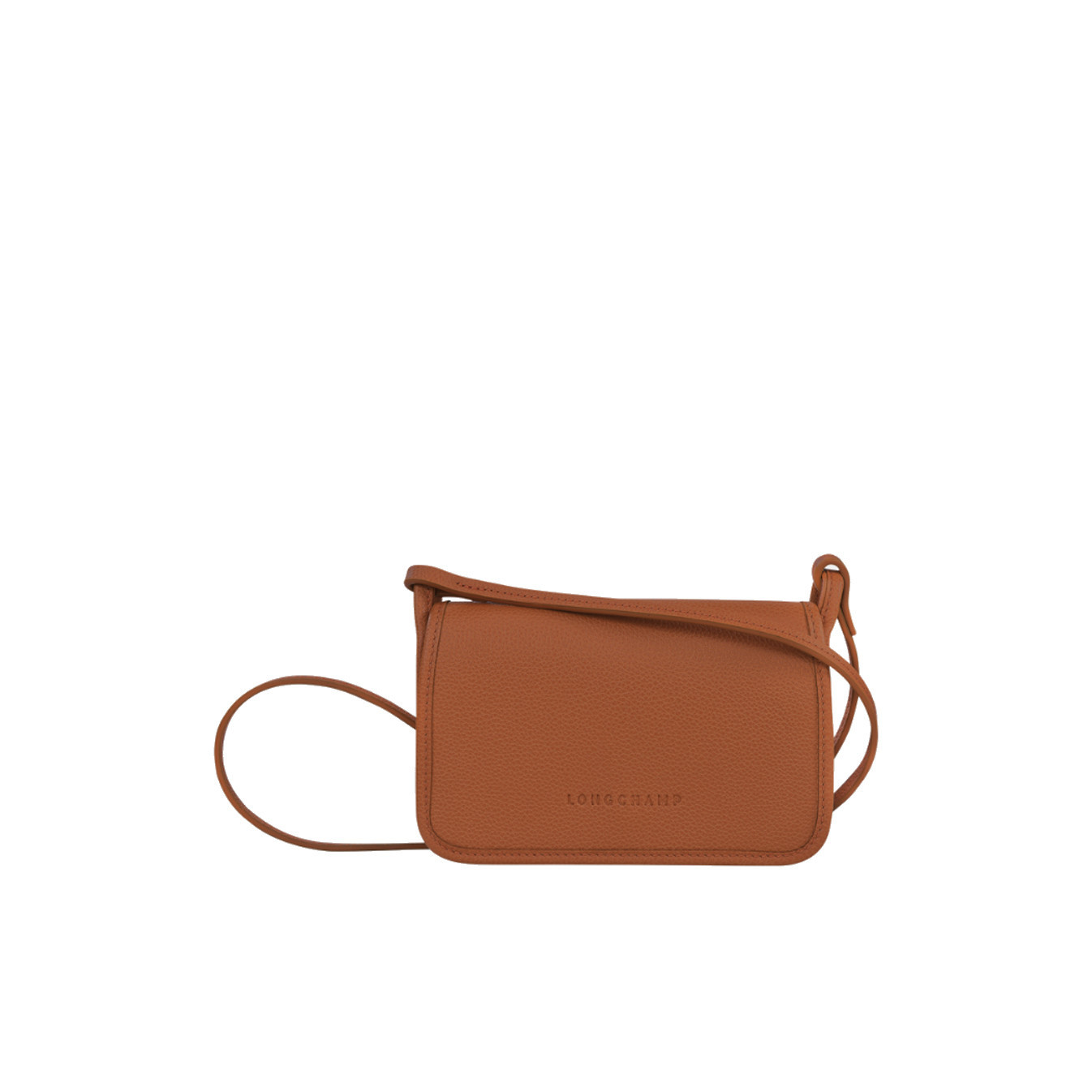 Longchamp Le Foulonné Cardholder Shoulder Bag Caramel