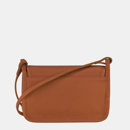 Longchamp Le Foulonné Portefeuille Bandoulière Caramel dos