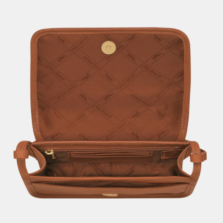 Longchamp Le Foulonné Cardholder Shoulder Bag Caramel