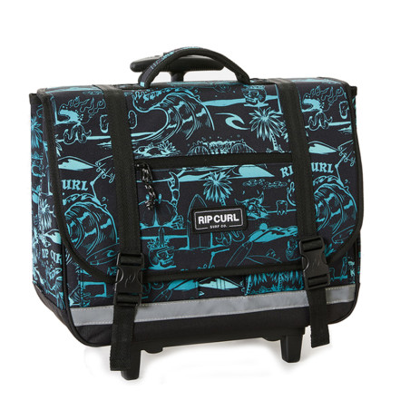 Rip Curl Back To School Wheeled Backpack Boys Aqua