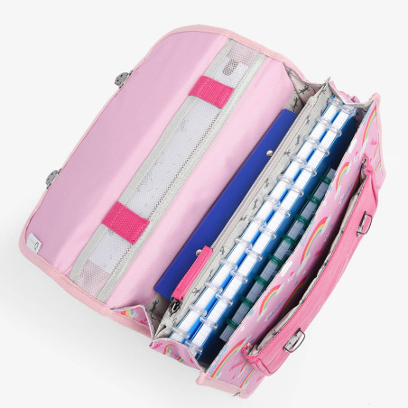 Caméléon Retro Backpack 32cm Pink Rainbow