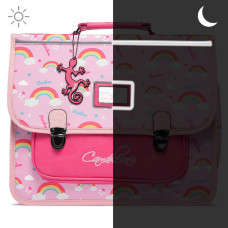 Caméléon Retro Backpack 32cm Pink Rainbow