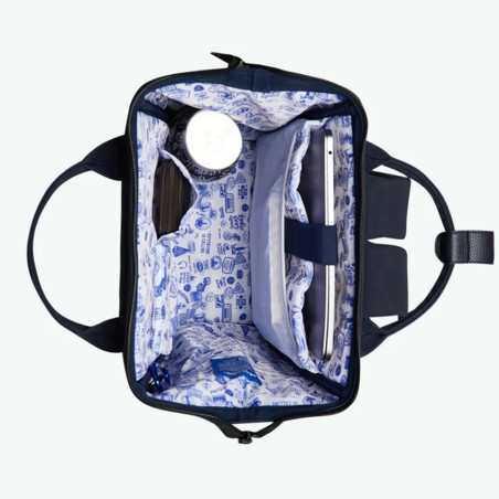 Cabaïa Medium Zurich Sac à Dos 13" Bleu marine interieur