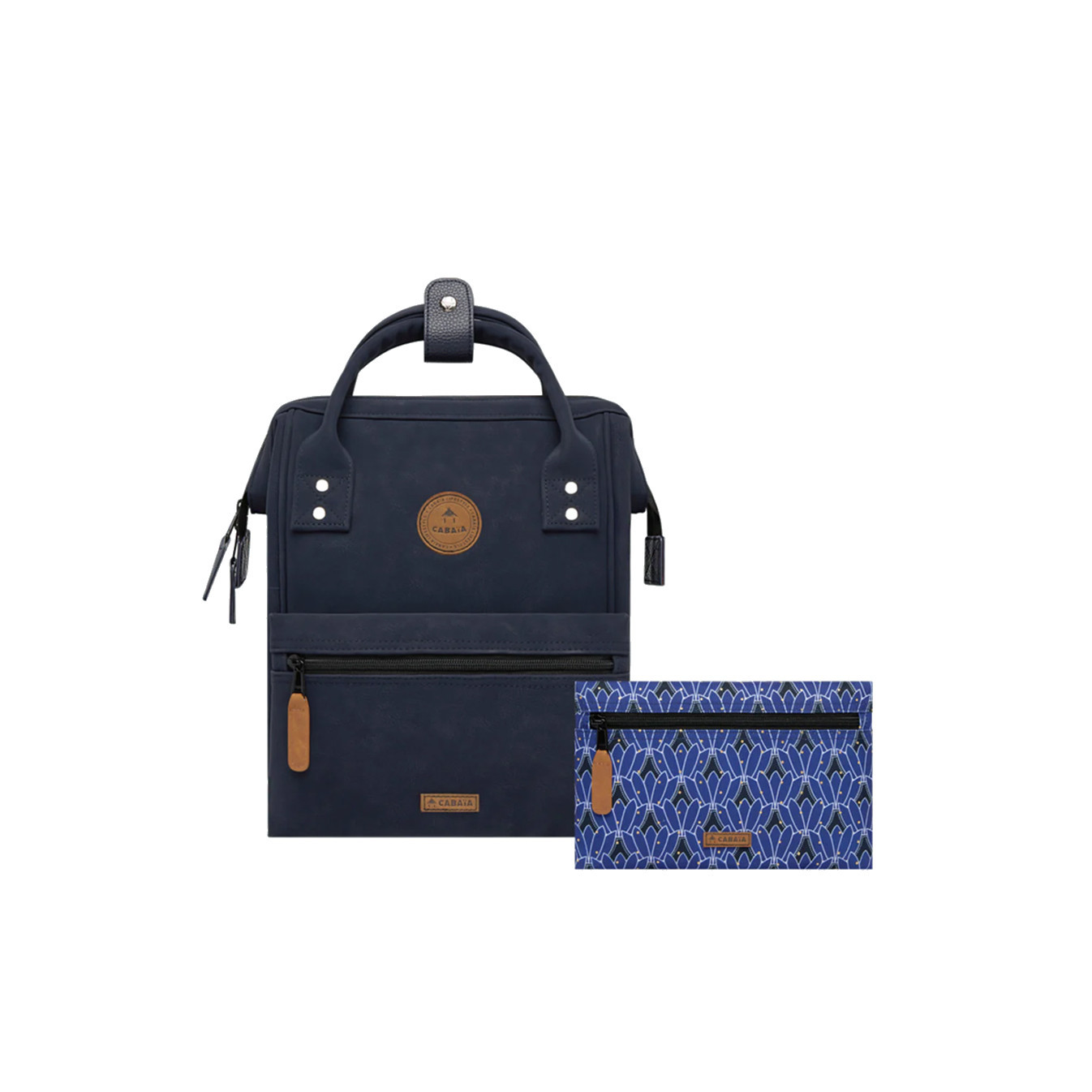 Cabaïa Small Zurich Backpack 10.5" Navy Blue