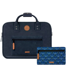 Zurich Messenger Laptop Bag 14" Navy Blue